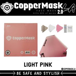 CopperMask 2.0 Face Mask Light Pink